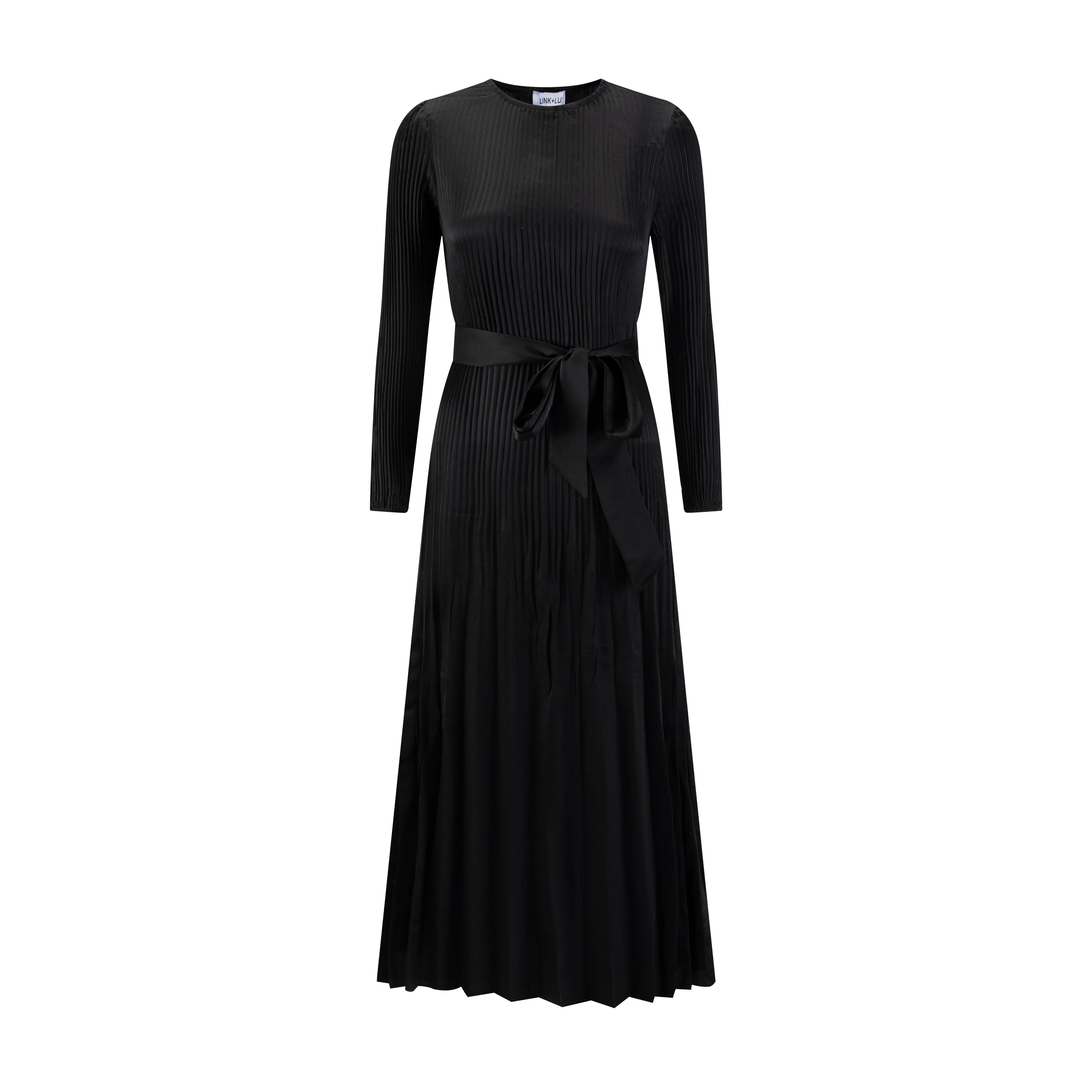 Black Pleated Dress - Image 2