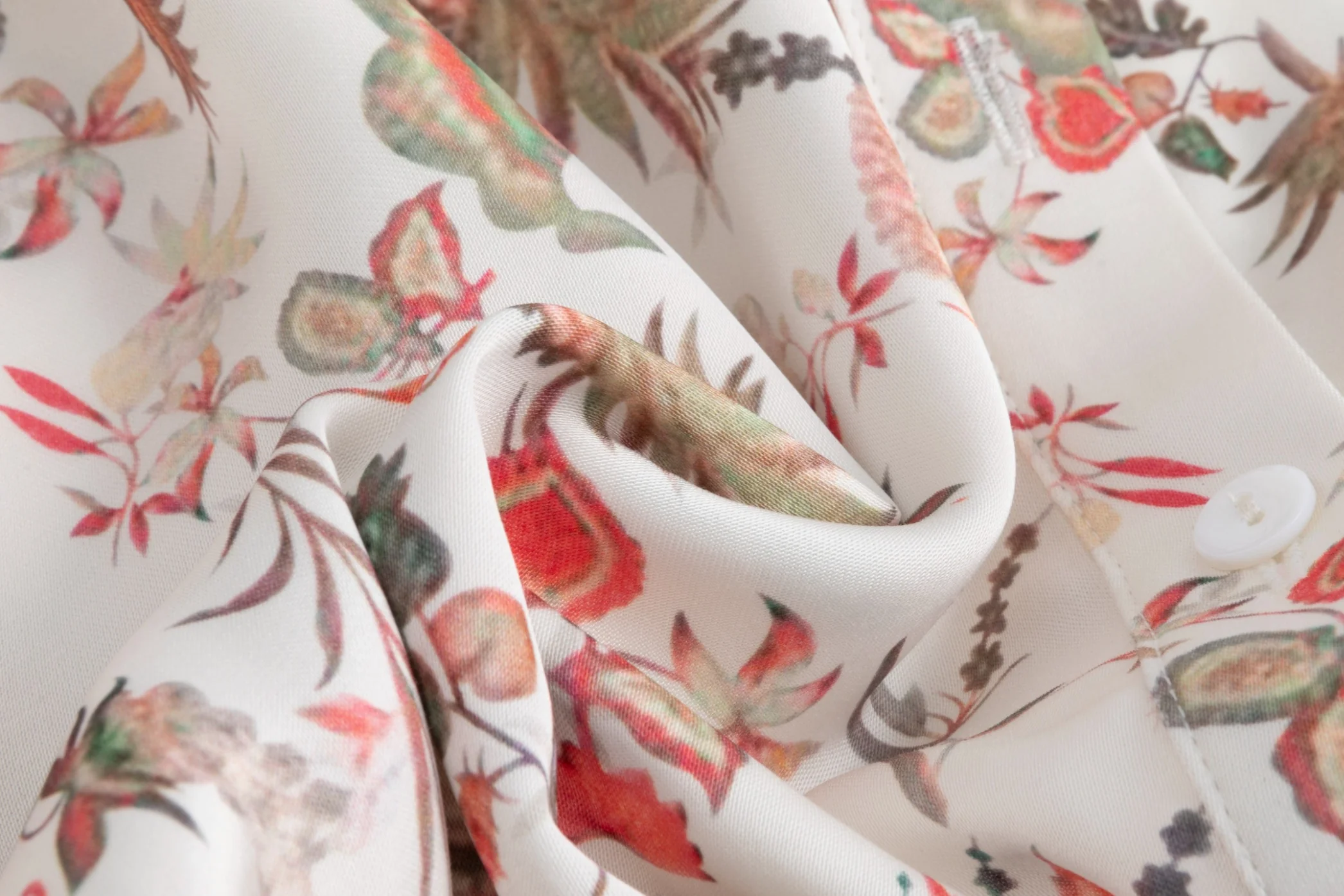 Multi Color Printed Satin Top - Image 4