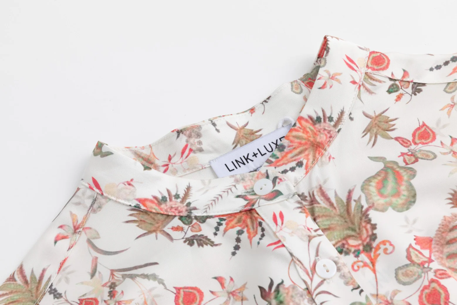 Multi Color Printed Satin Top - Image 5