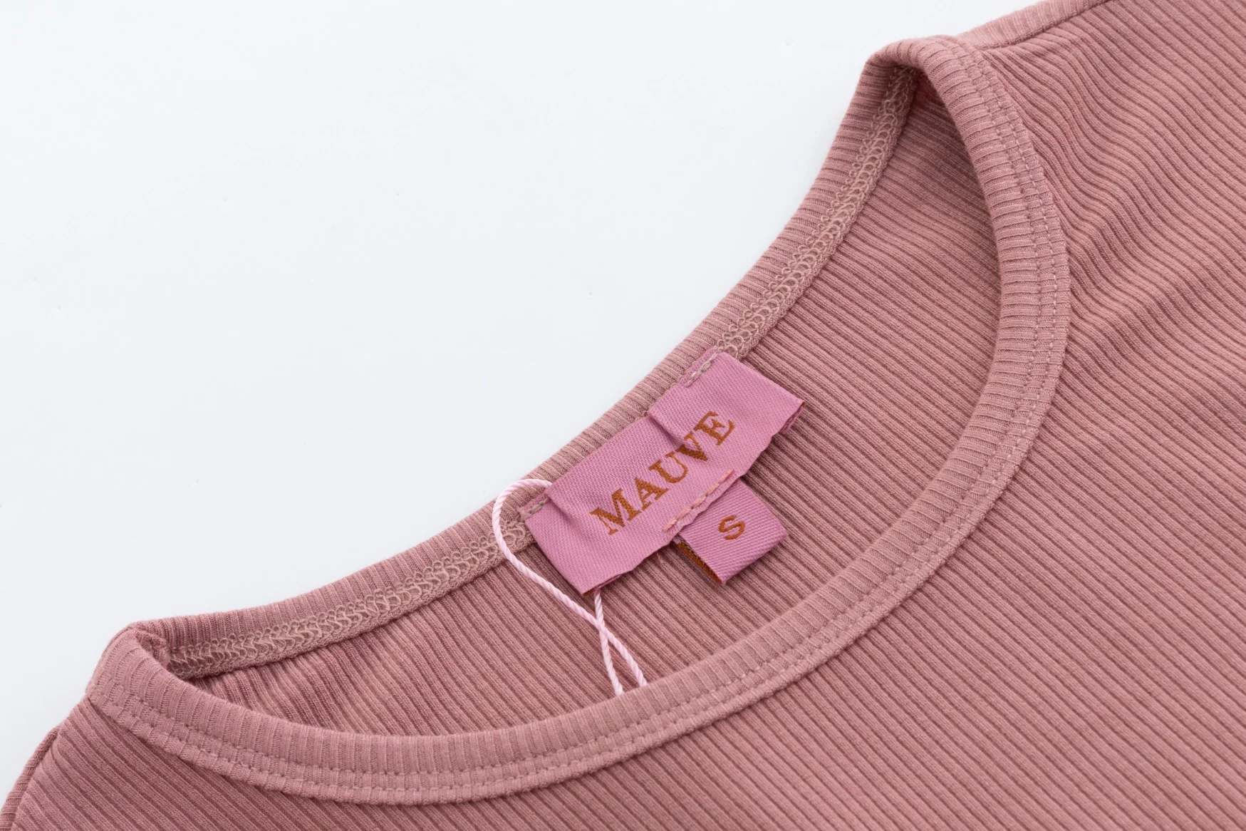 Pink Ribbed T-Shirt - Image 4