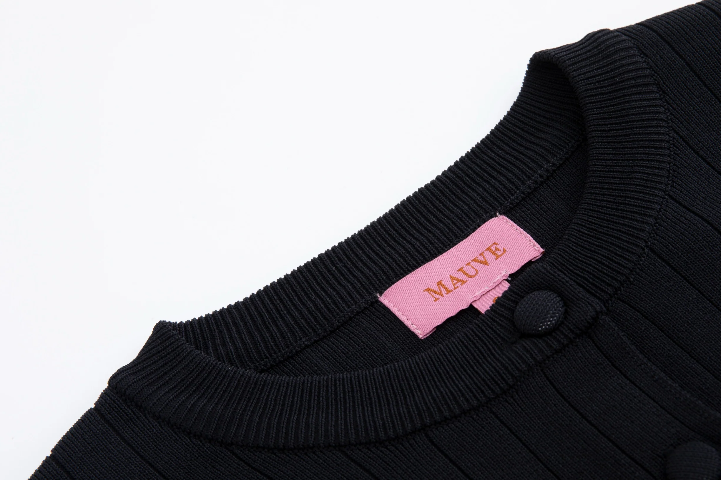 Black Big Ribbed Circle Cardigan - Image 4